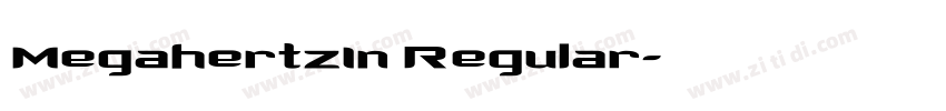 MegahertzIn Regular字体转换